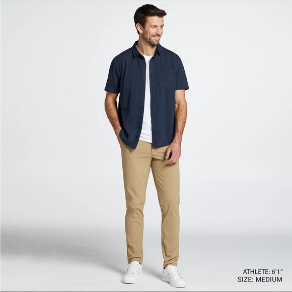 NWT VRST Slim Fit Pants Khaki Athleisure Pants - Picture 11 of 11